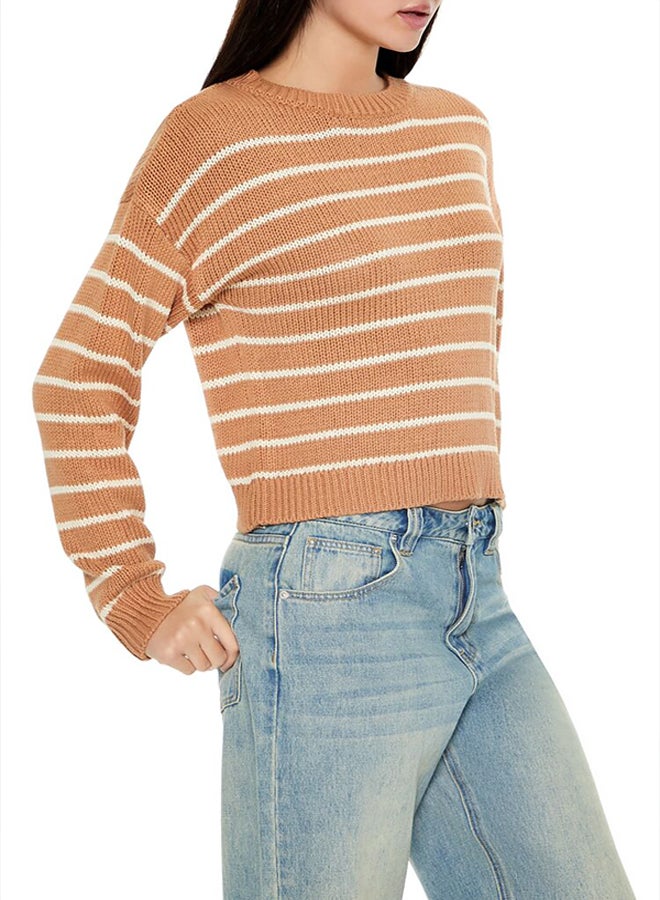 FOREVER 21 Striped Drop-Sleeve Sweater  - Image 4