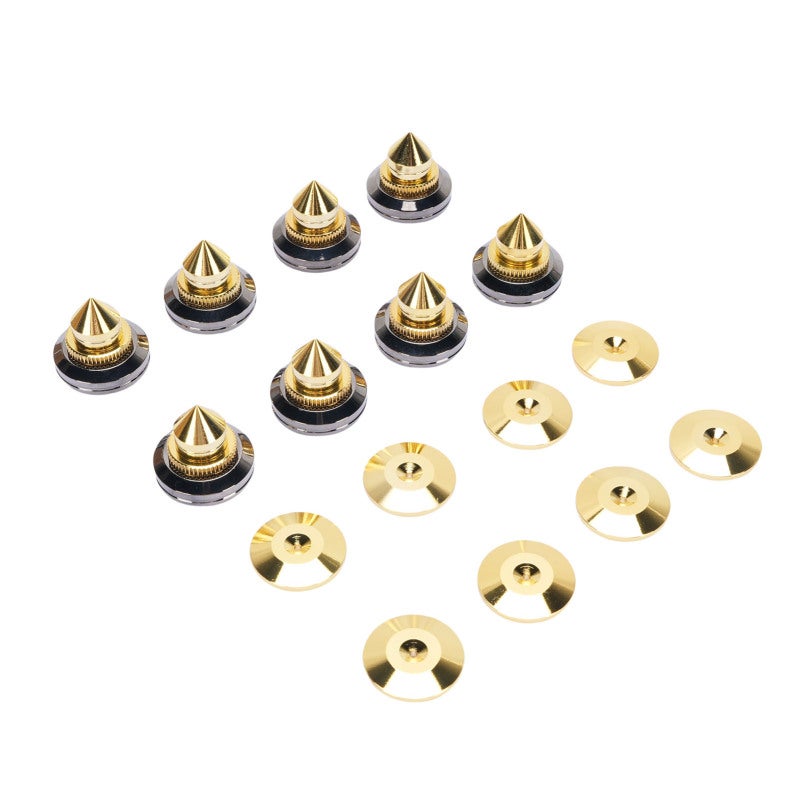 Speaker Isolation Spikes Adjustable Pure Copper - Vibration Damping & Resonance Reducing Speaker Foot Spikes for Home Theater Audiophile Audio Equipment - Image 4