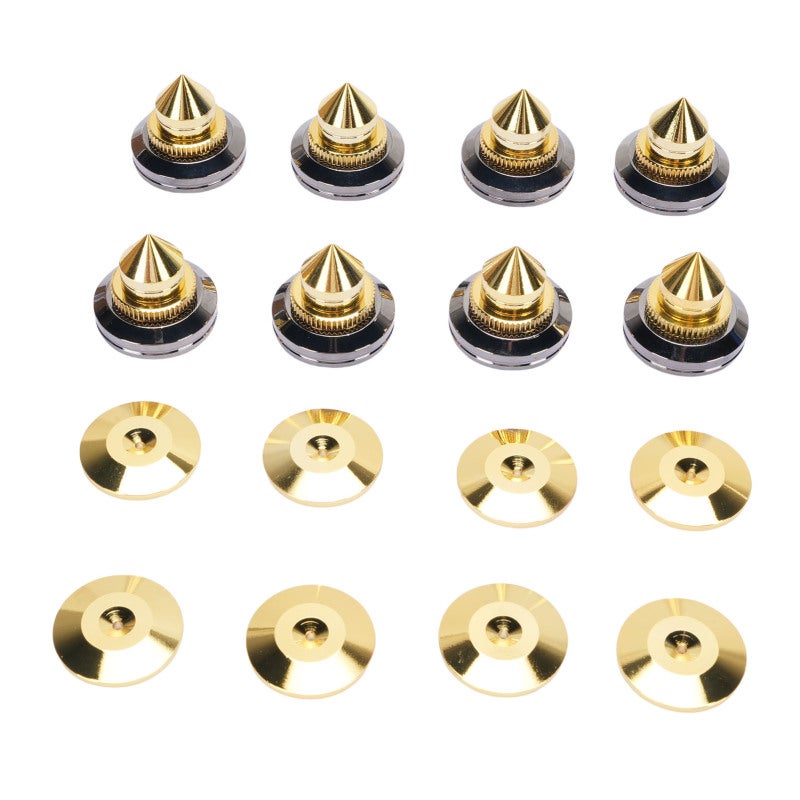 Speaker Isolation Spikes Adjustable Pure Copper - Vibration Damping & Resonance Reducing Speaker Foot Spikes for Home Theater Audiophile Audio Equipment - Image 2