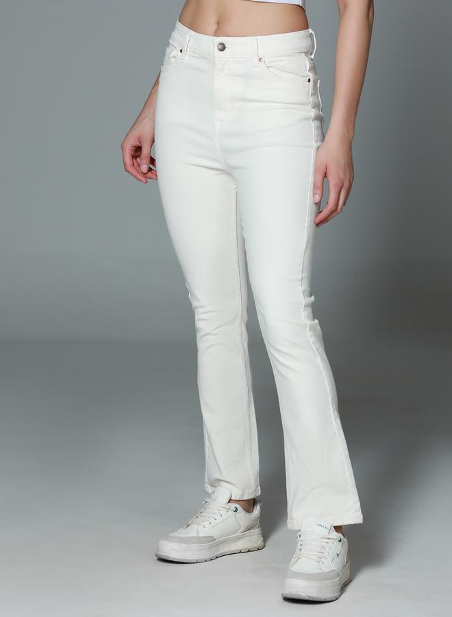 هاي ستار جينز قطني بخصر عالي بمظهر أنيق - Image 3