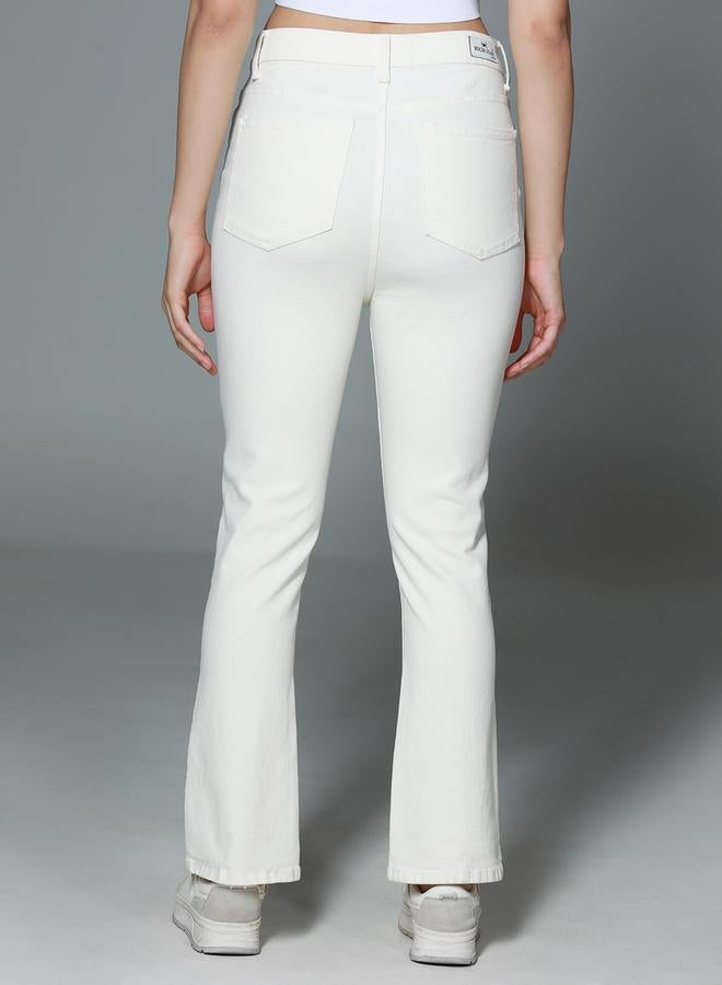 هاي ستار جينز قطني بخصر عالي بمظهر أنيق - Image 2