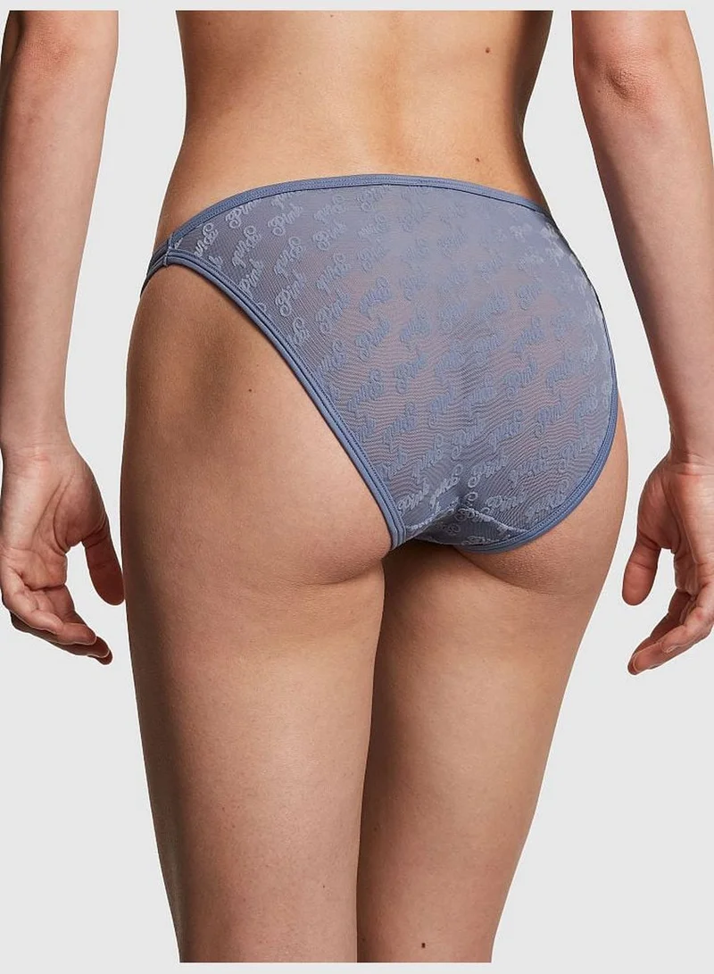 PINK Logo Mesh Strappy Cheeky Panty