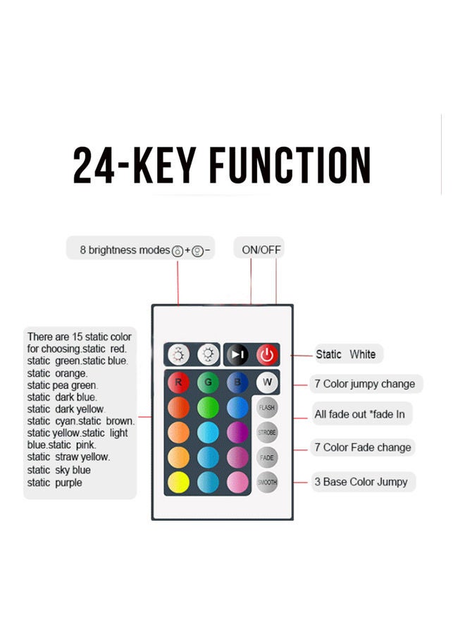 2-Piece IR Remote And Strip Light Wifi Controller White/Red/Greem - Image 3