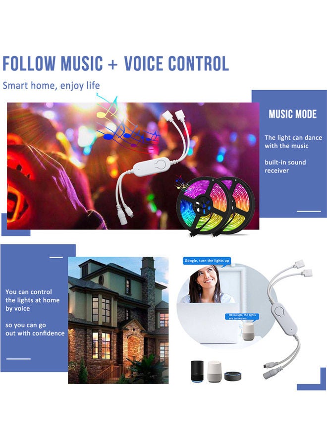 2-Piece IR Remote And Strip Light Wifi Controller White/Red/Greem - Image 4