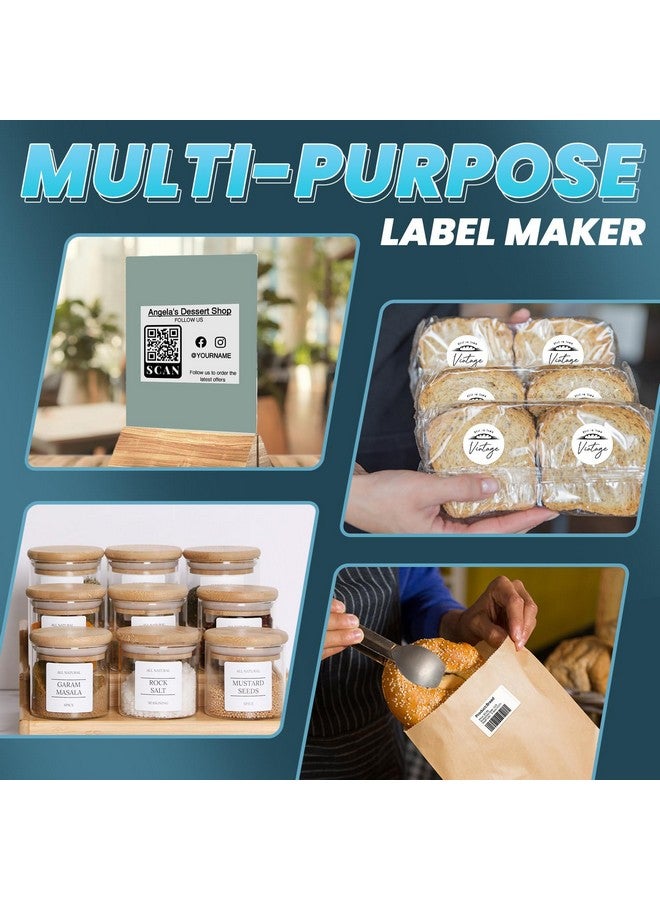 Phomemo M260 Bluethooth Label Printer,2024 Upgrade Retro Label Printer, 3 Inch Portable Thermal Label Maker for Small Business, Home,Address,Office Organization,Sticker Printer for Phone & PC - Image 5