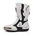 Zeozoom Motorcycle Riding Boots Motorcycle Leather Boots for Women and Men Protection Anti Slip Racing Sports White Adult Men 85 Numeric US Footwear Size System Medium - Image 2