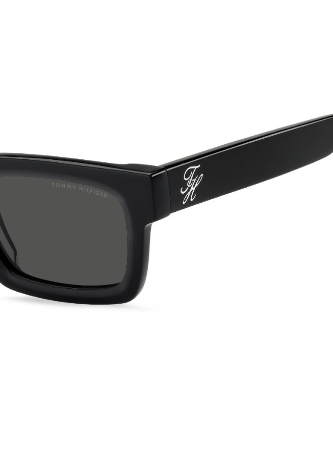 TOMMY HILFIGER TH 2368/S Sunglasses Black Rectangular - Image 4