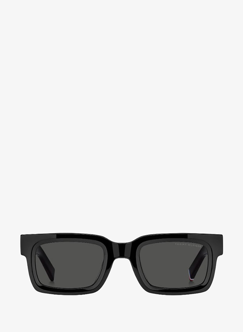 TOMMY HILFIGER TH 2368/S Sunglasses Black Rectangular - Image 3
