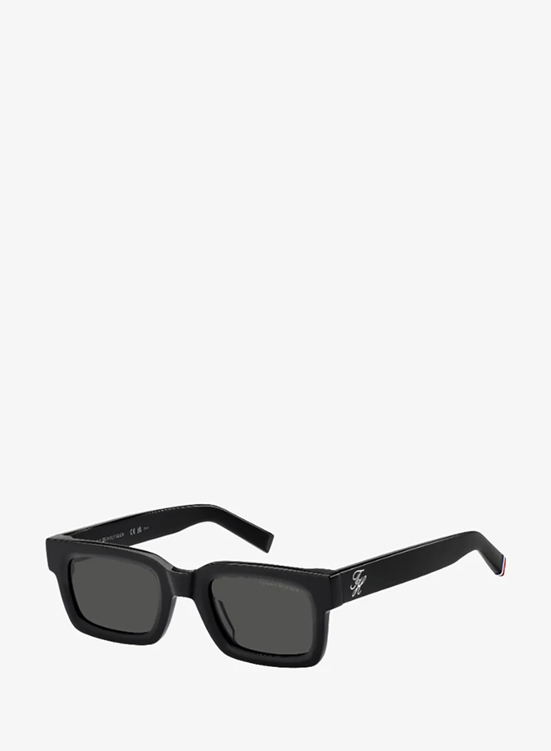 TOMMY HILFIGER TH 2368/S Sunglasses Black Rectangular