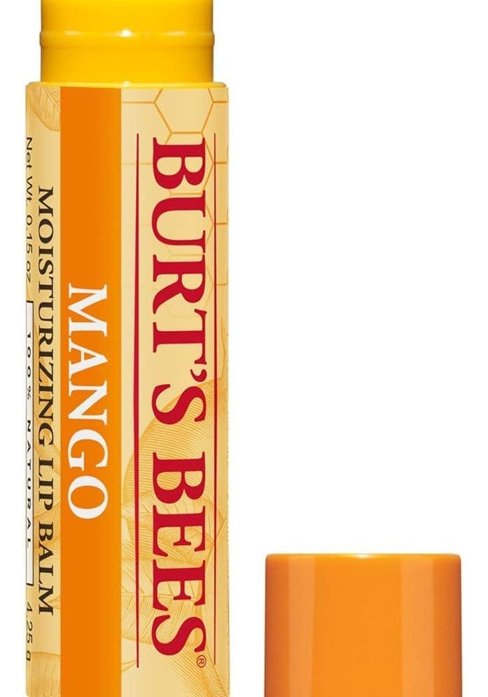Burt's Bees 100% Natural Mango Moisturizing Lip Balm - 12 Tubes - Image 1