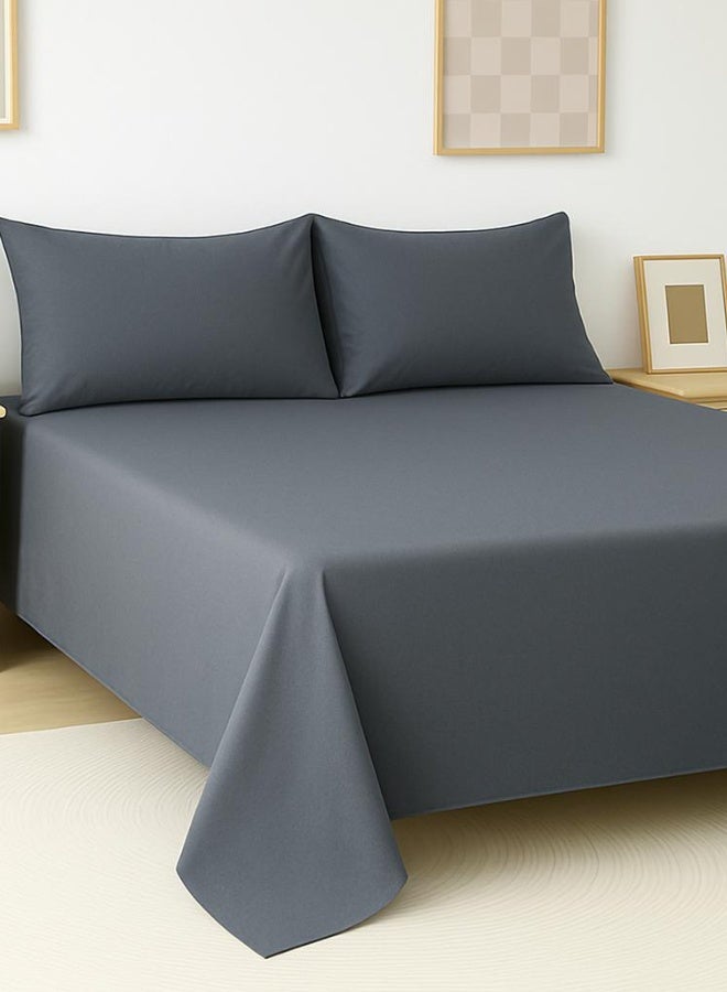 سنوز، طقم ملاية عاديه، 3قطع، جراى، 220*240 سم - Image 3