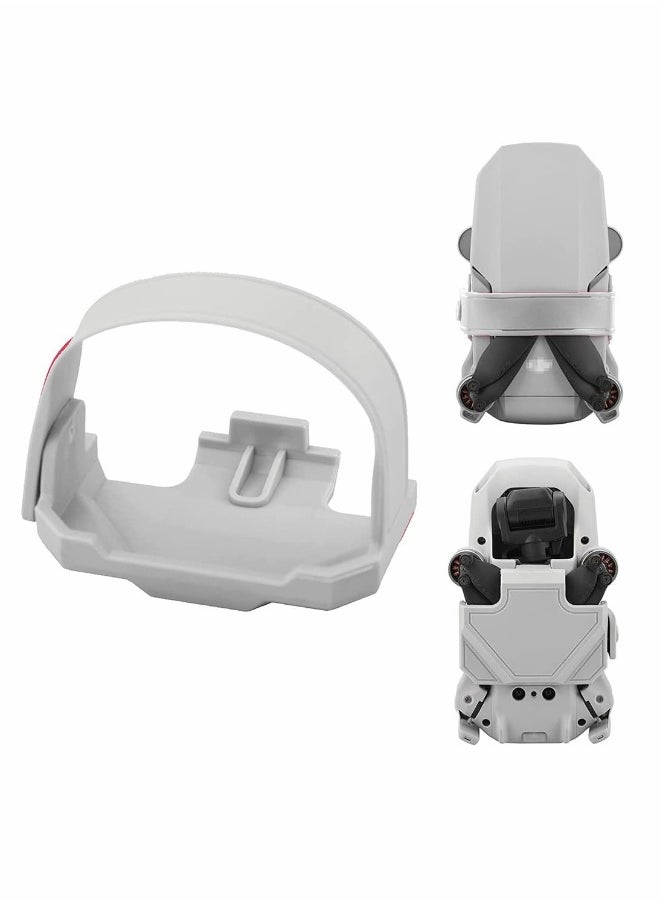 Generic - for DJI Mavic mini, Mini 2, Mini SE Propeller Holder, Silicone Propellers Guard Strap Protector Stabilizer and Propellers Fixator, Props Blades Guard, Drone Accessories (Grey) - Image 1