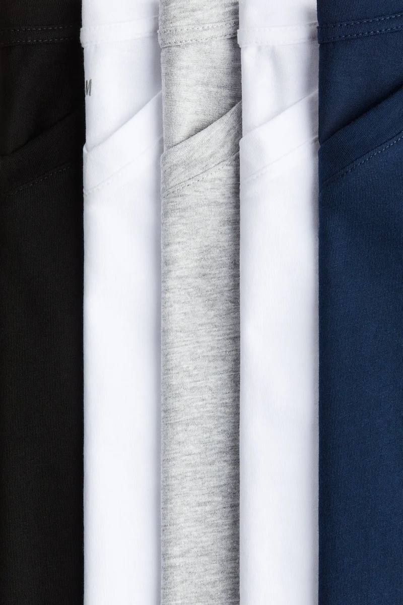 H&M 5-pack cotton T-shirts