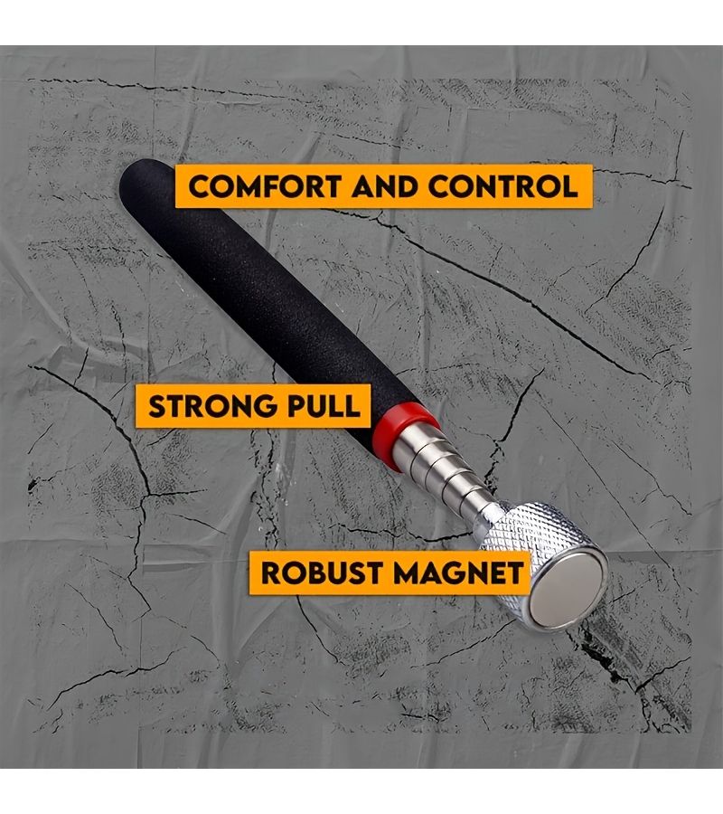 2pcs Black Heavy Duty Extendable Magnetic Pickup Tool 8 Pound Capacity 6 3 Inch Shortened 24 41 Inch Extended For Car Repair Picking Up Iron Objects In Gaps - Image 4