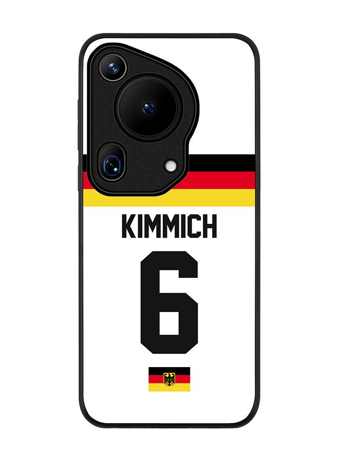 Stylizedd Rugged Black edge case for Huawei Pura 70 Ultra, Slim fit Case Flexible Anti Drop TPU Gel Thin Cover - Football Team - Germany, Player Name - Kimmich - Image 1