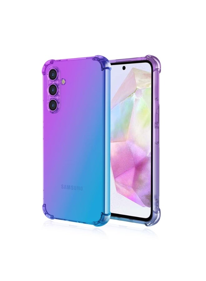 عام غطاء هاتف لسامسونج جالاكسي A56 5G (6.6 بوصة)، غلاف هاتف شفاف متدرج اللون من السيليكون TPU الناعم. - Image 1