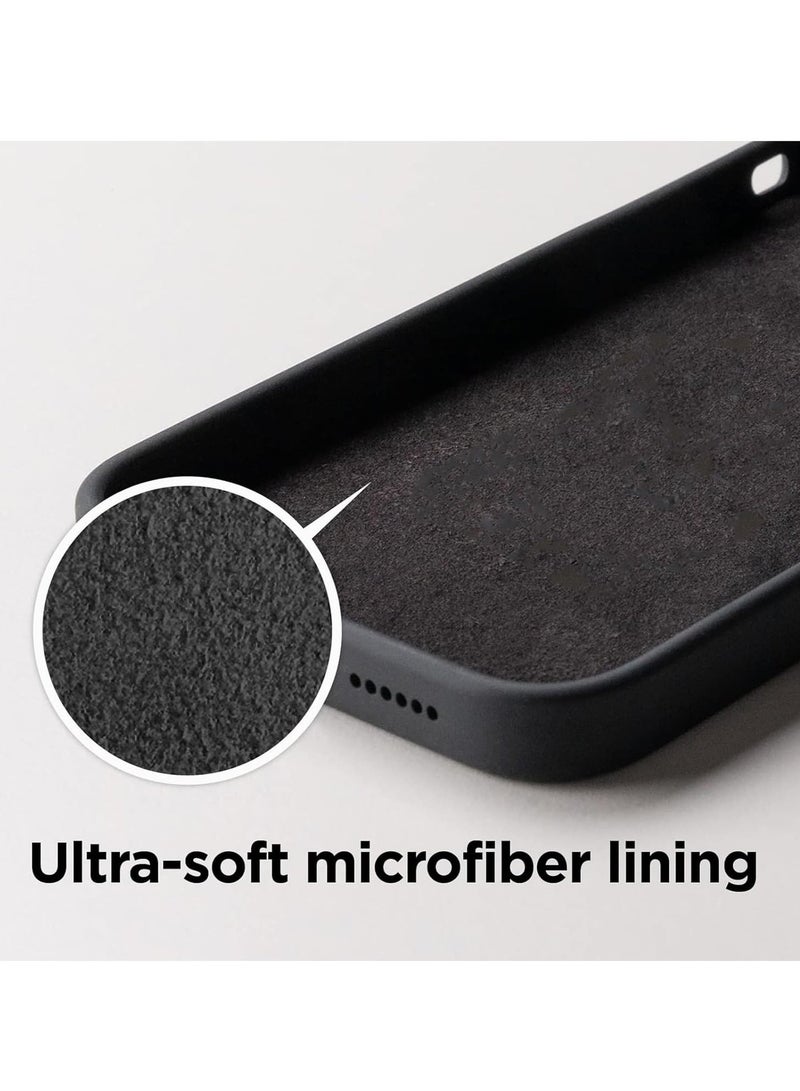 Raxoom [3-in-1] iPhone 15 Case with 9H Tempered Glass Screen Protector â€“ Premium Liquid Silicone Shockproof Cover, Slim Black Design - Image 5