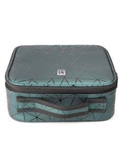 NFI essentials Pu Diamond Print Makeup Box Cosmetic Makeup Kit Professional Storage Organizer Travel Toiletry Vanity Make Up Bag Beauty Case For Travel  - Image 5