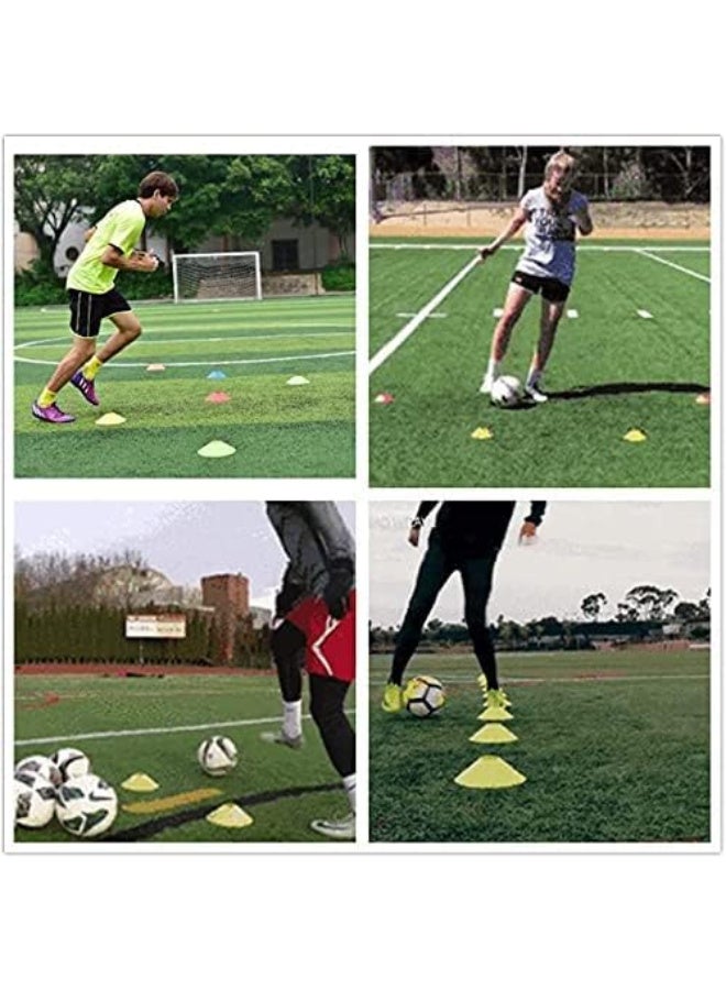 Volcan Fitness Training Half Cone Set – 50 Pcs | Multi-Color Marker Cones for Football, Agility, Speed & Fitness Training | XWA11-4 - Image 3