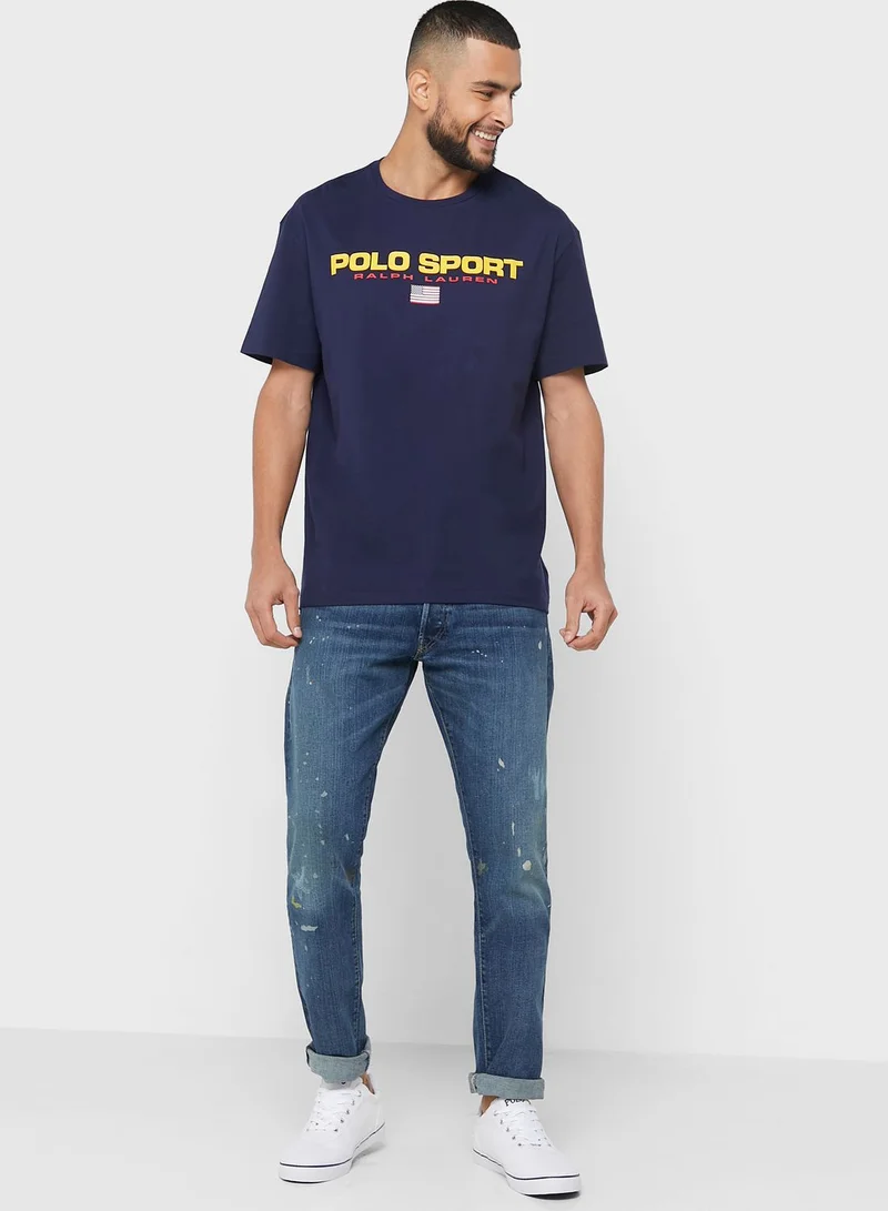 POLO RALPH LAUREN Logo Crew Neck T-Shirt