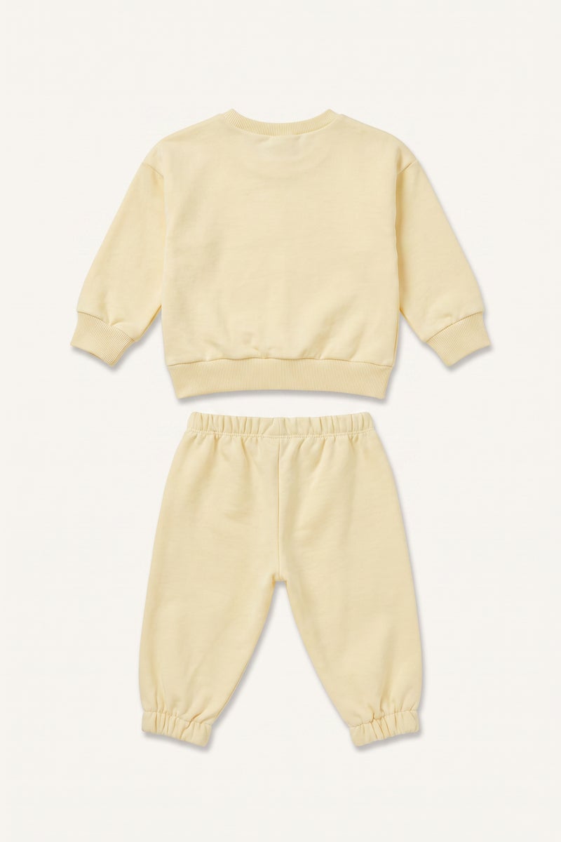 DeFacto Yellow BabyGirl Baby Girl 100% Cotton Pyjama Set Casual - Image 2