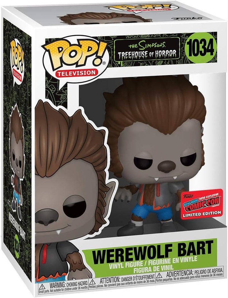 POP Funko POP Television The Simpsons 1034  Werewolf Bart NYCC 2020 Shared Exclusive - Image 3