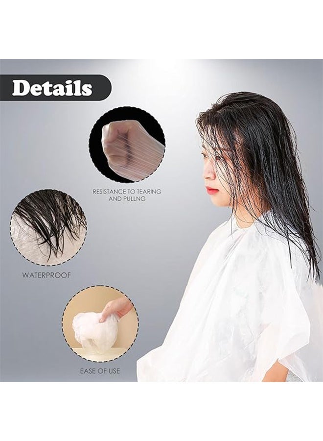 ٢٠ قطعة من أغطية تلوين الشعر المقاومة للماء للاستخدام مرة واحدة - مرايل صبغ وتصفيف الشعر للاستخدام المنزلي وفي الصالونات - Image 3