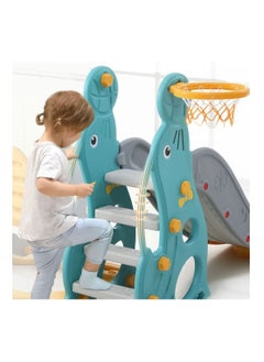 FULL JOY Slide With Swing  + Basketball  3*1 ,Green 28-66-5031-32G  - Image 5