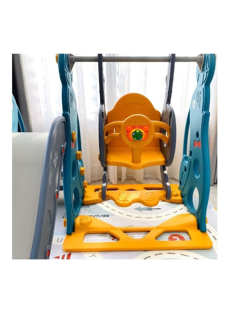 FULL JOY Slide With Swing  + Basketball  3*1 ,Green 28-66-5031-32G  - Image 3