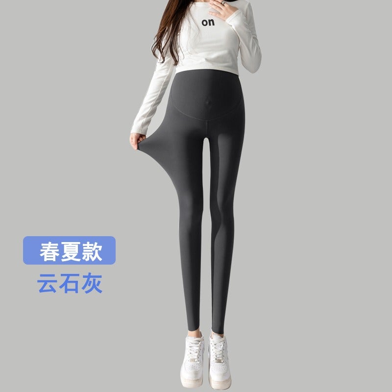 Liang Li Ma Ma بنطال نسائي للحمل خصر عالي يدعم البطن بقصّة نحيفة لربيع وخريف - Image 1