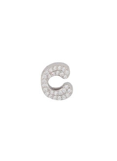 Fashion Letter Pendants, Zircon Inlaid, DIY Jewelry Accessories C (single pendant)