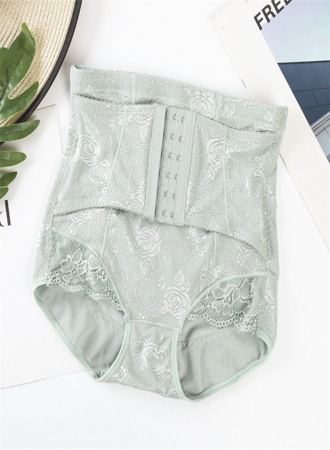 Mid Rise Hip Lifting Shaping Pants Green