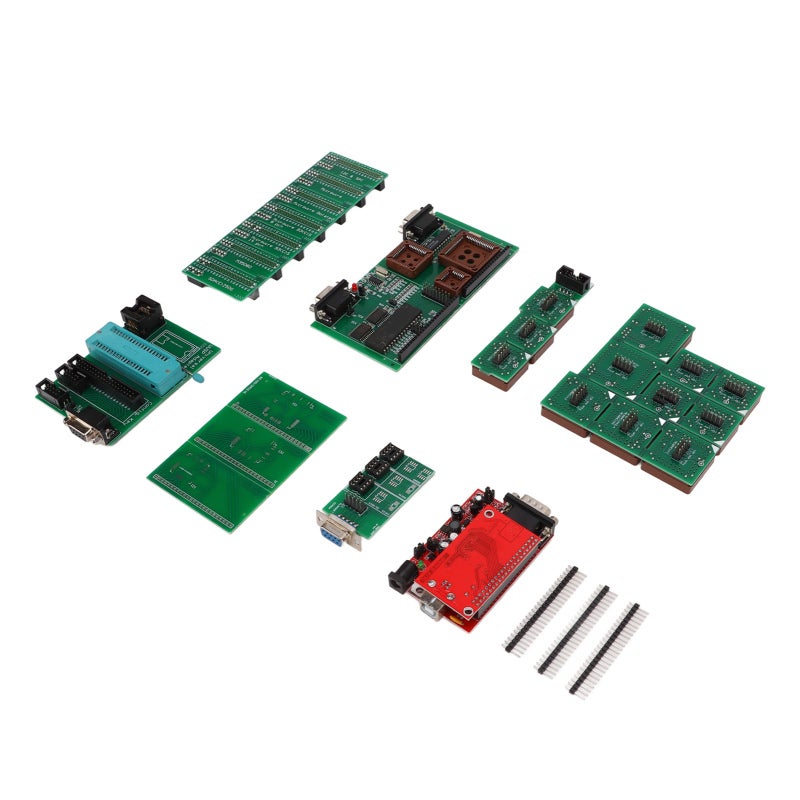 مجموعة كاملة من مبرمج ECU مع جميع المحولات - مقبس ZIF 40 دبوس أداة ضبط الشريحة عبر USB للتشخيص التلقائي - Image 4