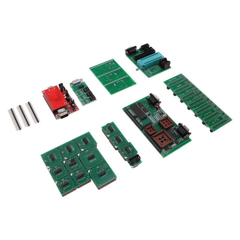 مجموعة كاملة من مبرمج ECU مع جميع المحولات - مقبس ZIF 40 دبوس أداة ضبط الشريحة عبر USB للتشخيص التلقائي - Image 3