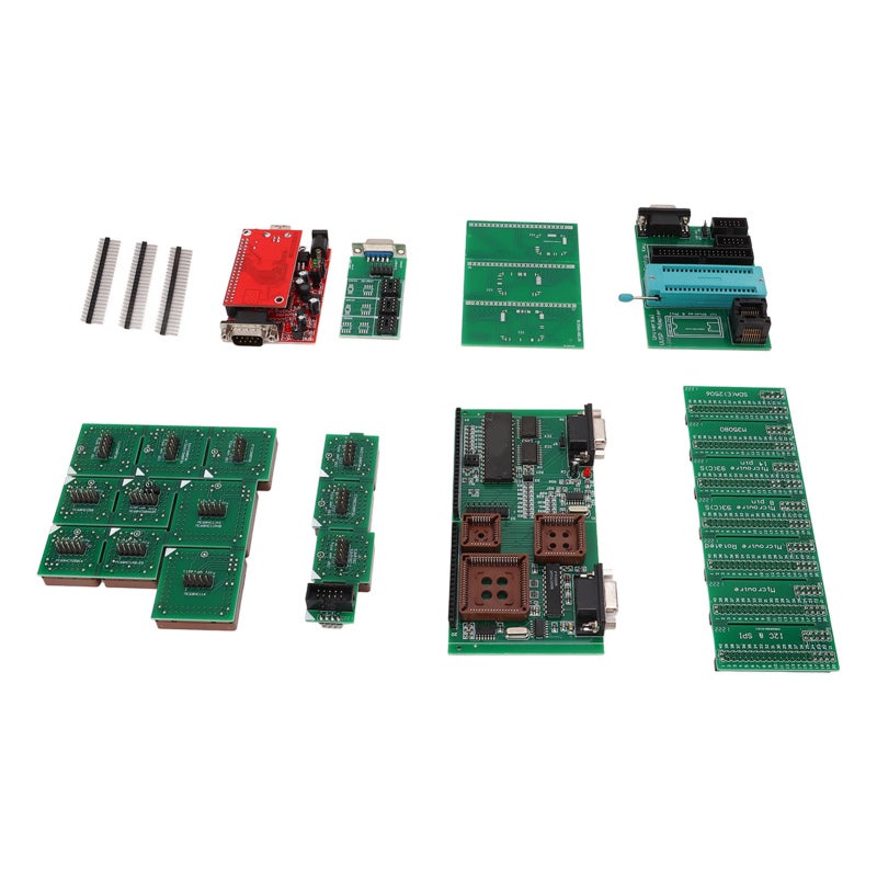 مجموعة كاملة من مبرمج ECU مع جميع المحولات - مقبس ZIF 40 دبوس أداة ضبط الشريحة عبر USB للتشخيص التلقائي - Image 2