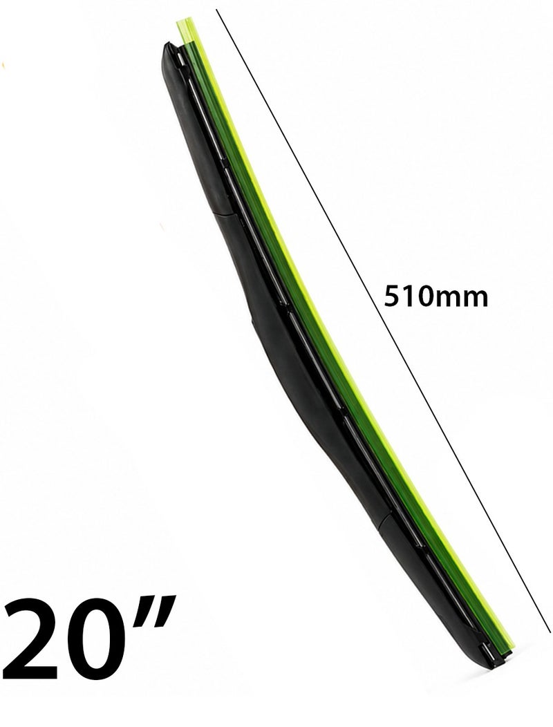 HANSA 20 Inch (510mm) Universal Windshield Wiper Blade for Cars, Silicone Compound Wiper Blade, All Weather Front Windshield Cleaner, Rain Snow Dust Removal, Quiet Streak-Free Performance, Universal Fit Replacement Wiper Blade for Clear Driving Visibility  WP 10228. - Image 4