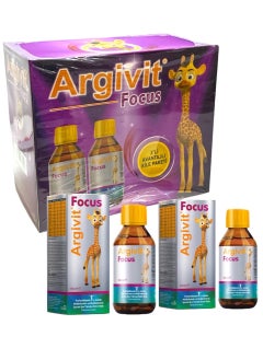 Argivit Course Argivit Foxcus150 ml syrup -(2 pieces) helps with hyperactivity, caution, dash control and increases length  - Image 1