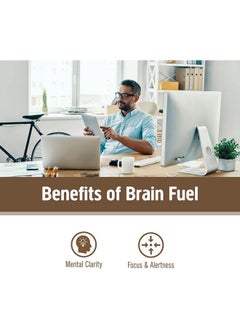 Om Mushroom Superfood Brain Fuel Mushroom Powder Capsules Superfood Supplement, 90 Count, 30 Days, Lion's Mane, Reishi Blend Plus Folate, Mental Clarity, Mushroom Supplement  - Image 3