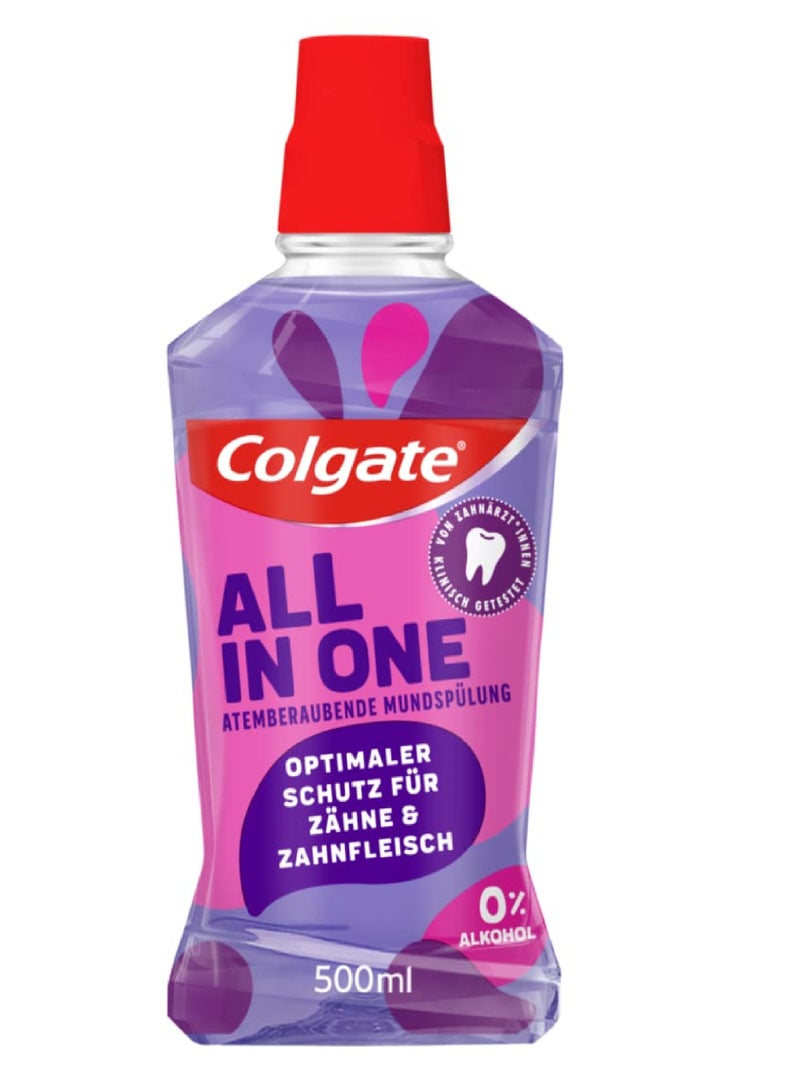 Colgate كولجيت الكل في واحد 0% كحول م/غسول 500مل
