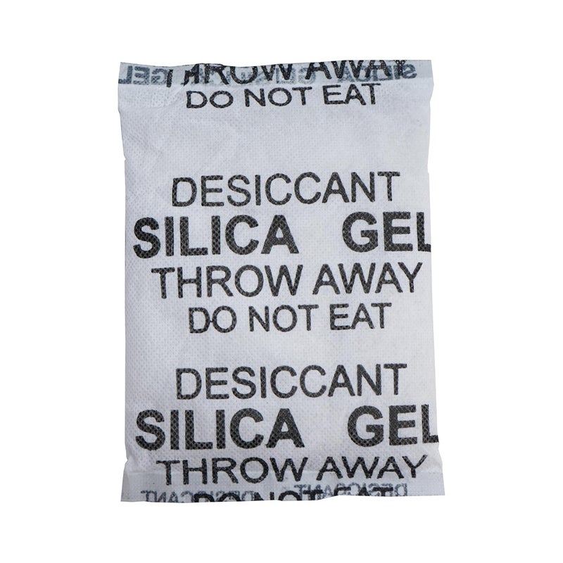 Elysian Desiccant Silica Gel 50gram Pouch 5Pcs Approx Moisture Absorber Food Grade Material Moisture Absorber for Clothes Jwellery Expensive Electronics and Military Items 250 Gram - Image 1