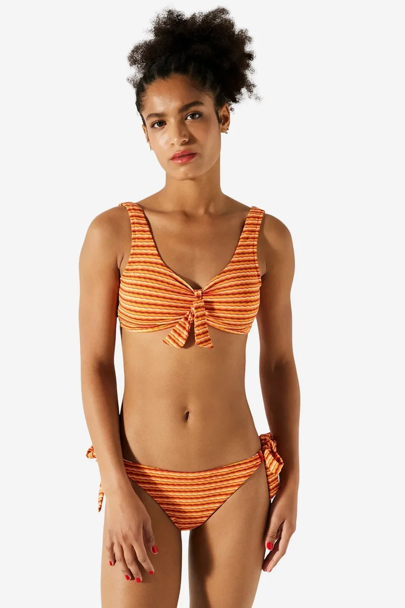 Penti PENTI Taylor Striped Tie Brazilian Bikini Bottom