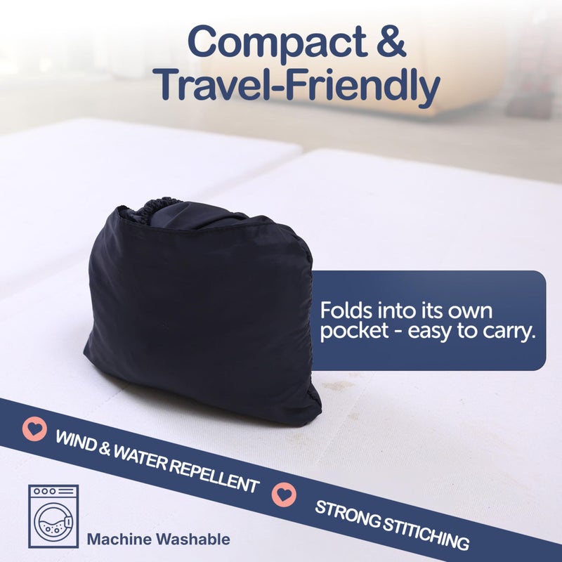 Intimom Baby Carrier Cover Winter with Detachable Hood - Windproof Winter Car Seat Cover Baby Girl & Boy, Universal Travel Carrier & Stroller Blankets for Babies - Waterproof with Fleece Lining - Image 5
