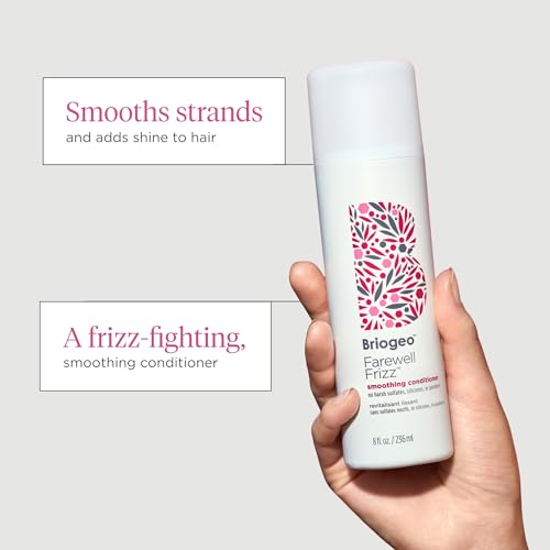 Briogeo Farewell Frizz Smoothing Conditioner, Tame Frizz and Restore Shine to Dull, Dry Hair, Nourishes and Smooths, Argan Oil for Shine, Vegan, Cruelty-Free, 33.8 fl oz - Image 3