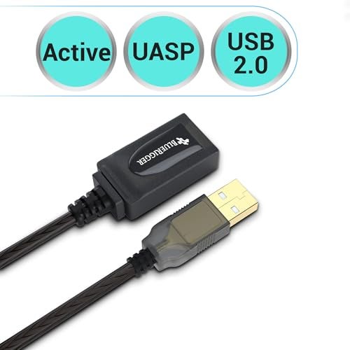 BlueRigger USB 2.0 Type A Male to A Female Active Extension/Repeater Cable (32 Feet / 10 Meters) - Image 5