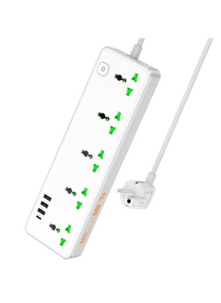 Power strip “AC13A Talento” 5 sockets EU Power strip with single Type-C, 3 × USB-A outputs and 5 × AC sockets. EU plug. 2500W high power. - pzsku/ZAB112FBB3609F2D384EFZ/45/_/1731076384/44701a69-0e23-4c2b-8e9a-bc7494bfe0bf