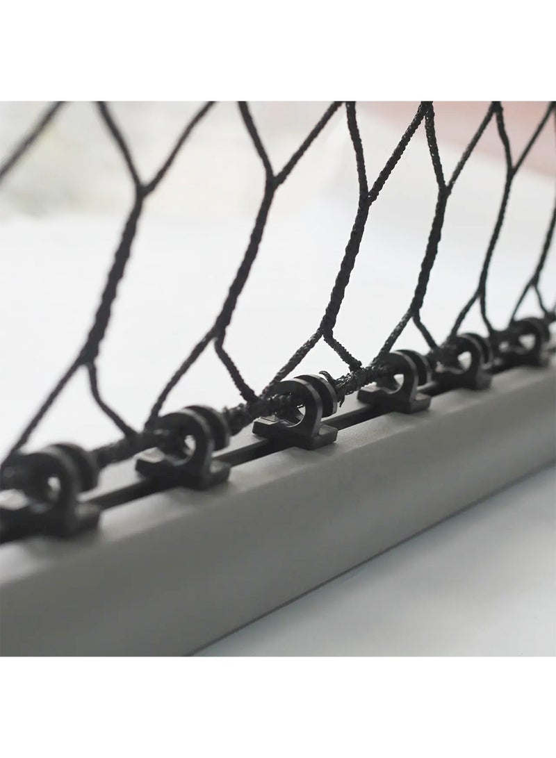 GT-Wheel Aluminum Football Goal 365×182×150cm High Quality Soccer Goal Matt Silver Color - Image 5