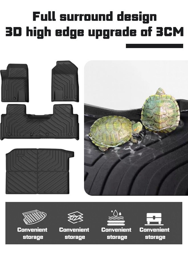 Generic Jetour T2 5-piece set includes TPE foot pad/TPE environmental protection trunk mat/all-inclusive key set/armrest box/door handle storage box, which is wear-resistant and scratch-resistant, environmentally friendly and waterproof, easy to clean and wipe, goodcar. - Image 3