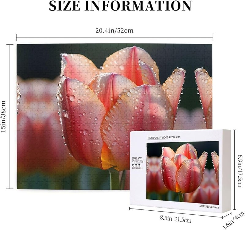 لغز بازل Phayah Blossom 500 قطعة للكبار، ديكور منزلي، هدية حفلة عيد ميلاد - Image 5