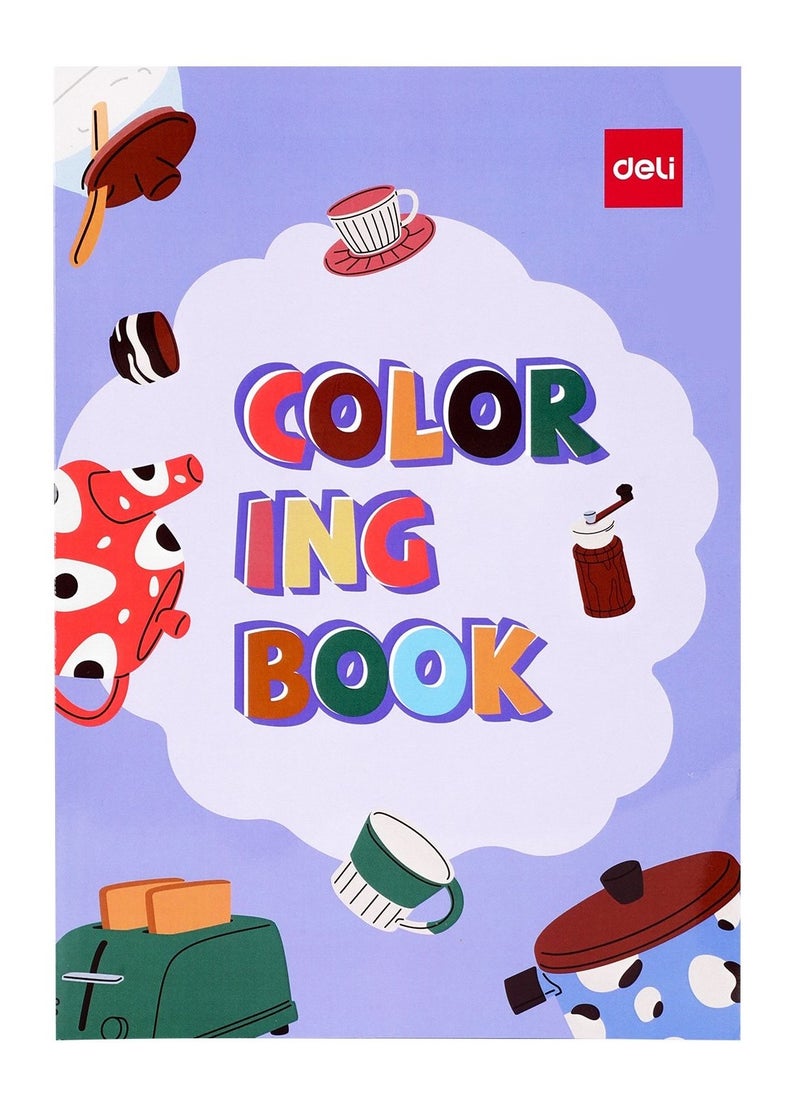 Deli - 12-Sheet Colouring Book For Kids - Image 1