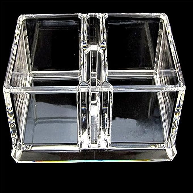 joyzzz Tea Bag Organizer Storage Box Clear Acrylic Two Lattices Tea Bags Holder Coffee Sugar Bag Case Guest Room Storage Boxes Tea Storage Chest Case Tea Bag Sorter For Any Home Restaurant Office - Image 5